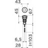 Пневматическая кнопка OMOIKIRI SW-01-LG 4996042